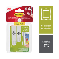 Tiras para colgar cuadros, multipack grandes y medianas