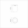 Recipiente para mate de acero inoxidable blanco 240 ml