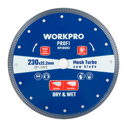 Disco de corte, diamante, diente continuo, profi, ø125 x 22,2 x 10 mm