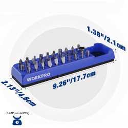 Organizador magnético vacío rectangular para puntas