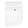 Buzón individual exterior, pequeño, galan, acero, blanco, 21 x 7,5 x 29 cm