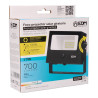 Foco proyector solar auto basculante 7 w 700 lm, 6500 k, con sensor movimiento, negro