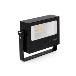 Foco proyector solar auto basculante 7 w 700 lm, 6500 k, con sensor movimiento, negro