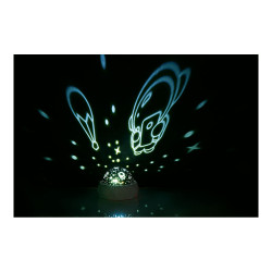 Luz nocturna decorativa led proyección espacial 11,5 x 11,5 x 9 cm