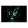 Luz nocturna decorativa led proyección espacial 11,5 x 11,5 x 9 cm