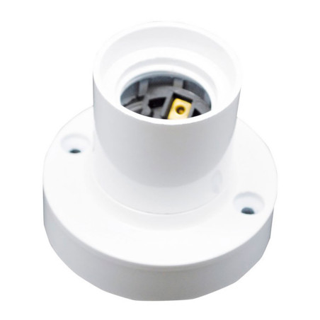 Portalámparas superficie e27 4a 250 v~ blanco ø67 x 57 mm