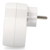 Adaptador 2 tomas 2p+t schuko con 2 usb (a + c), blanco