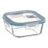 Fiambrera borosilicato cuadrada hermética 500 ml