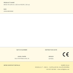 Brida nylon 4,8 x 300 mm negra, 100 uds