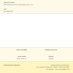 Imán neodimio disco im28 níquel ø14 x 4 mm