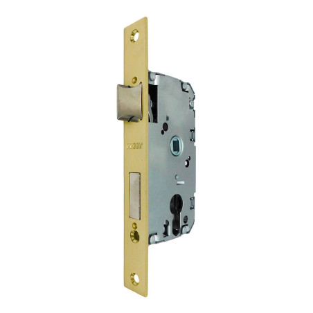 Cerradura embutir c/c cre04 40/47 mm latonado