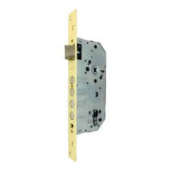 Cerradura embutir c/c cre13 50/85 mm latonado