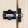 Cerrojo, seguridad, sobreponer, modelo crr06, de acero con acabado gris, 105b/50 mm, con 3 llaves serrata