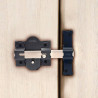 Cerrojo, seguridad, sobreponer, modelo crr08, de acero con acabado gris, 86b/70 mm, con 3 llaves serrata