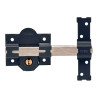 Cerrojo sobreponer crr09 86l/50 mm pintado gris llaves iguales amaestradas