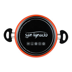 Cacerola de acero al carbono con tapa, inducción, valencia experto ø24 cm