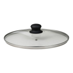Olla baja de aluminio prensado con tapa, inducción, experto ø28 x 8 cm