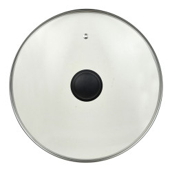 Olla baja de aluminio prensado con tapa, inducción, experto ø28 x 8 cm