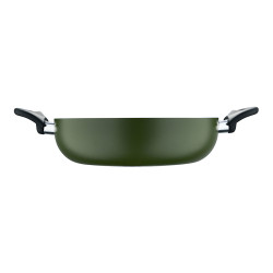 Olla baja de aluminio prensado con tapa, inducción, experto ø28 x 8 cm