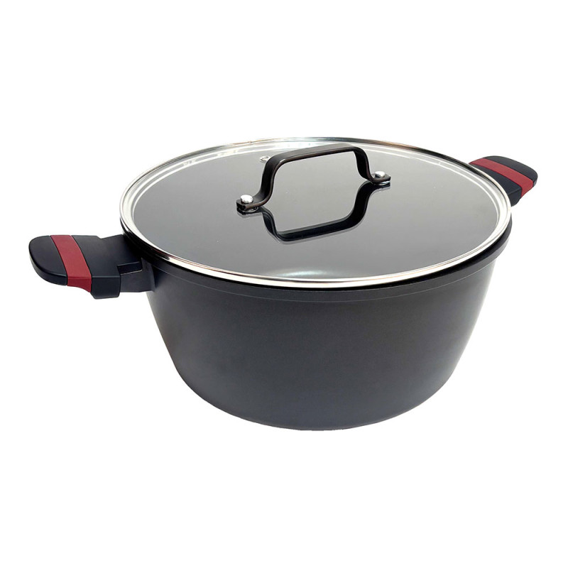 Cacerola de aluminio fundido con tapa, inducción, denia experto ø28 x 13,5 cm