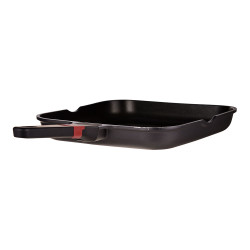 Sarten asador aluminio fundido, inducción, denia experto 28 x 28 x 4,5 cm