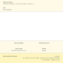 Adhesivo universal ultra unick, cánula / pincel, 5 g