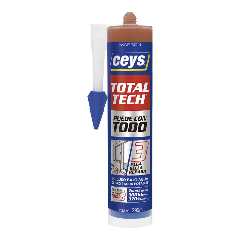 Adhesivo sellador total tech marrón 290 ml