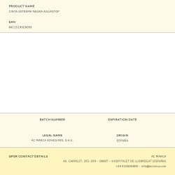 Agua stop cinta extrema negra 10 cm x 1,5 m