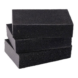 Bloque de lijado 10 x 7,5 x 2,5 cm, set 3 uds