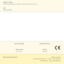 Tubo fluorescente 8 w 4000 k 370 lm t5 luz fría 288 x ø16 mm