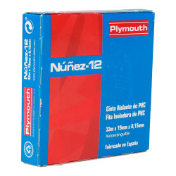 Cinta aislante eléctrica profesional pvc alta adhesión 19 mm x 33 m marrón