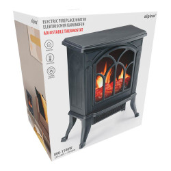 Estufa/chimenea eléctrica ptc 800 - 1500 w