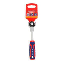 Llave de carraca cabeza articulada ¼ pulg, 72 dientes