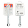 Llave de estrella doble con carraca, 6 bocas intercambiables, cr-v, 14 x 19 mm, 7 piezas