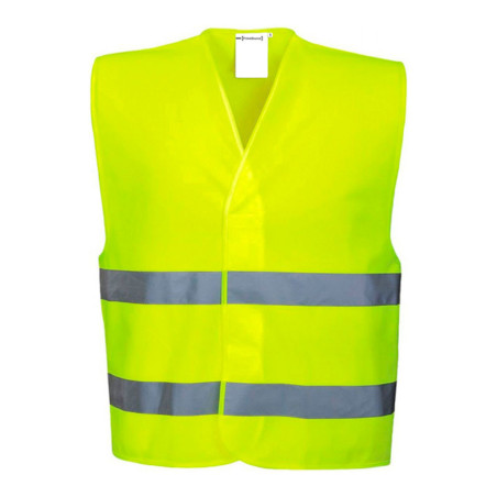 Chaleco de alta visibilidad amarillo fluor talla xl