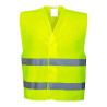 Chaleco de alta visibilidad amarillo fluor talla xl