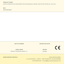 Zapato deportivo de seguridad traction nubuck takuma, esd s3s sr fo hro sc, talla 46