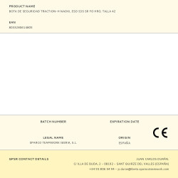 Bota de seguridad traction-h naoki, esd s3s sr fo hro, talla 42