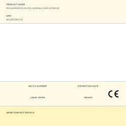 Programador digital semanal para exterior