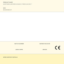 Adaptador giratorio schuko 3 tomas 16a 250 v~