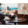 Adaptador viaje universal 3 usb (1a+2c) 20 w