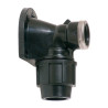 Codo mixto 90° rosca hembra, mural 25 mm x ¾ pulg