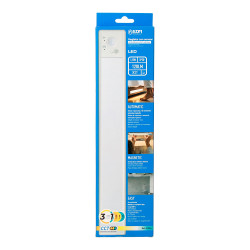 Regleta led regulable y recargable con sensor, magnética, 1,5 w, 3cct, 1500 mah, 14 x 40 x 307 mm