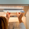 Regleta led regulable y recargable con sensor, magnética, 1,5 w, 3cct, 1500 mah, 14 x 40 x 307 mm