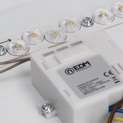 Aplique led circular de superficie 18w 3cct 1820 lm ø33 x 6,6 cm