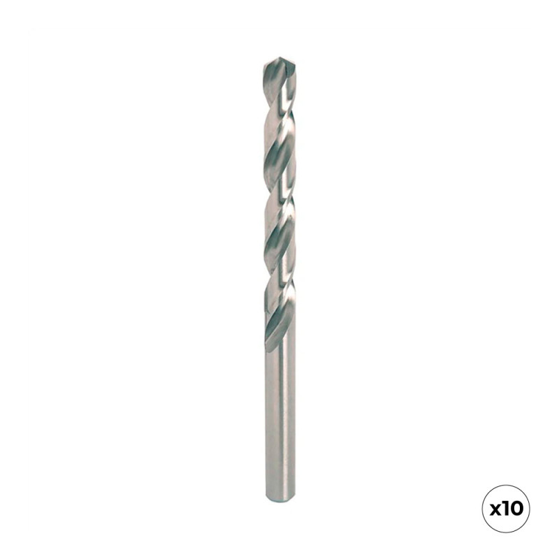 Broca hss4341 para metal, rectificada, ø5,00 x 86,00 mm, 10 uds
