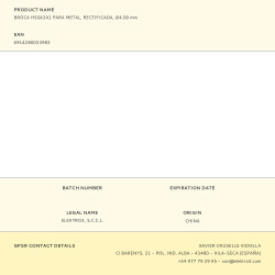 Broca hss4341 para metal, rectificada, ø4,00 x 75,00 mm