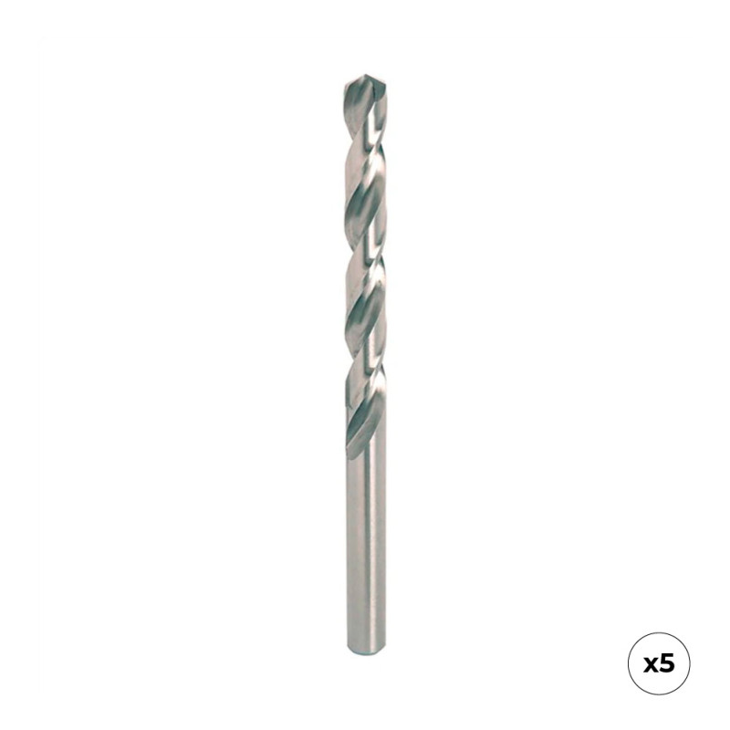 Broca hss4341 para metal, rectificada, ø2,00 x 49,00 mm, 5 uds