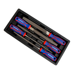 Limas 200 mm, acero t12, juego 5 piezas, serie modular
