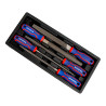 Limas 200 mm, acero t12, juego 5 piezas, serie modular